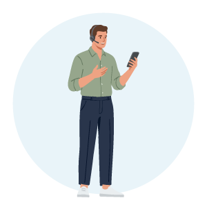 Stand during calls or video meetings