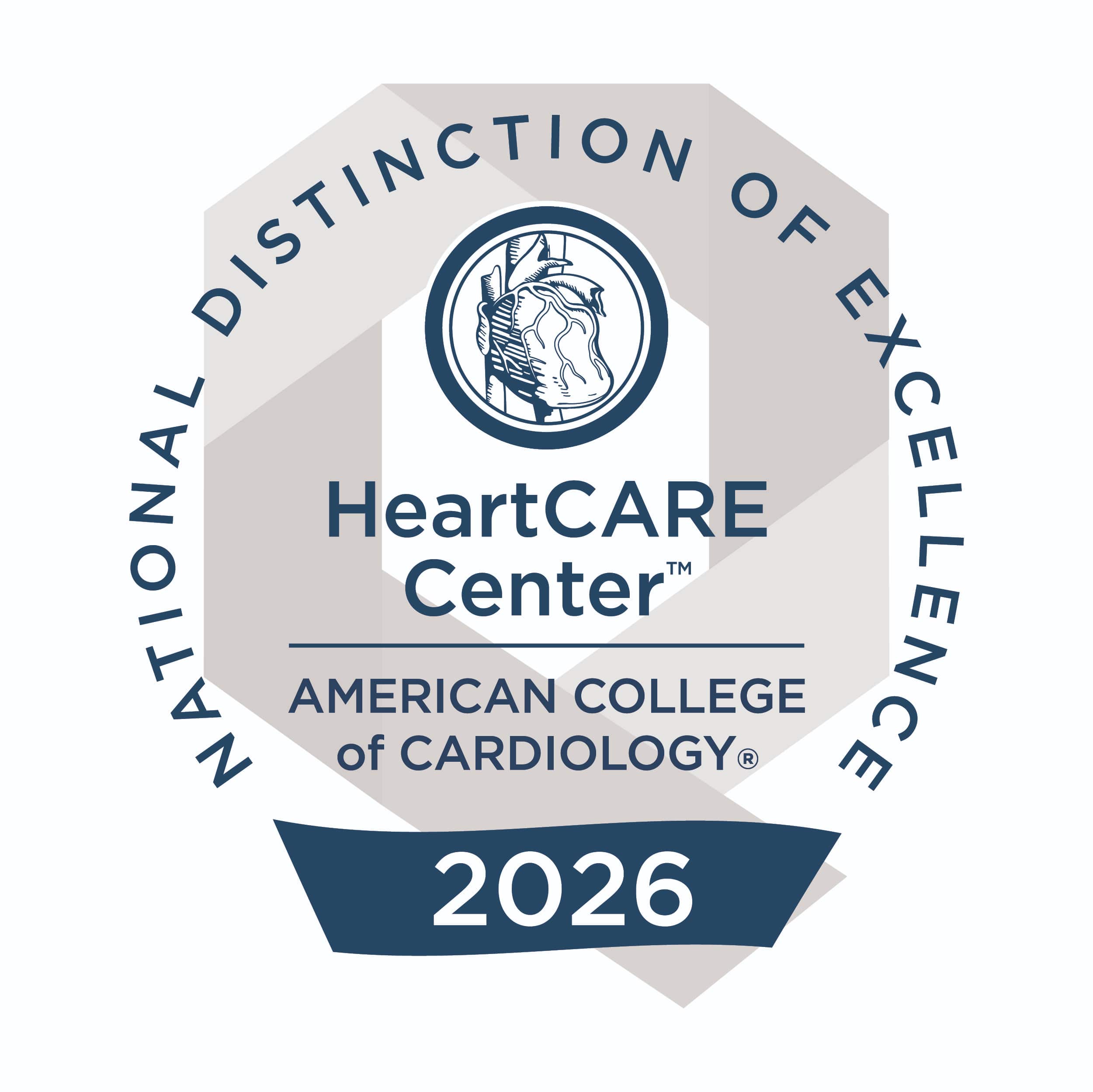 HeartCARE Center National Distinction of Excellence 2026 HeartCARE Center National Distinction of Excellence 2026