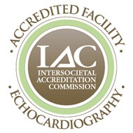 IAC accredited echocardiography facility logo